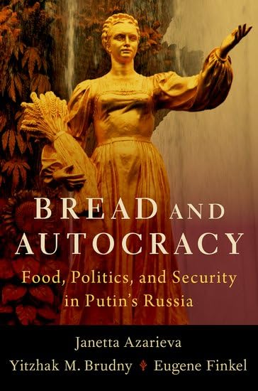 Book cover of the book. At the bottom of the cover on a black background the authors' names are listed. On the rest of the cover a female peasant figure stands, left arm outstretched, holding a bunch of wheat in the right hand. She and the rest of the cover is in a golden hue.